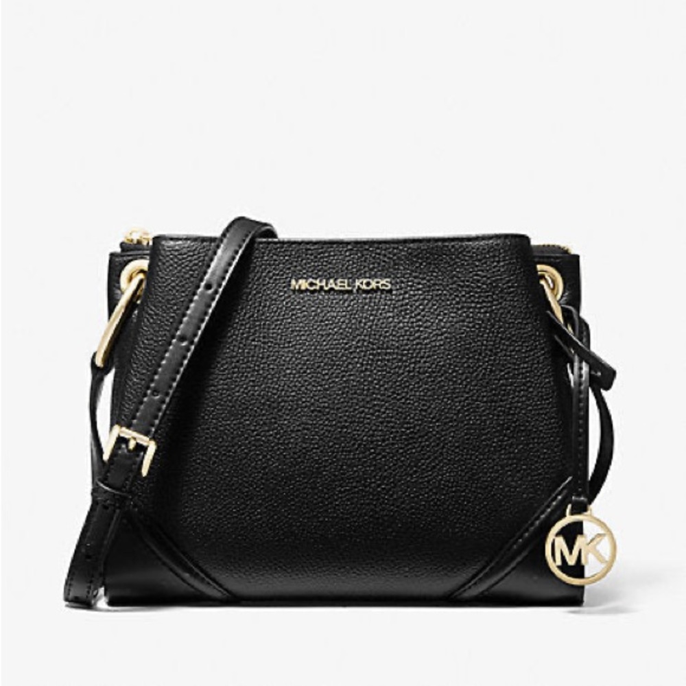 MICHAEL KORS 
Nicole‎ Large Pebbled Leather Crossbody Bag